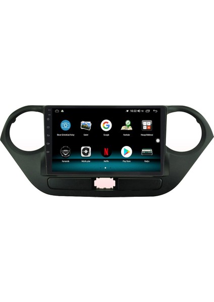 Hyundai I10 Android 10 Multimedya Carplay 2gb Ram + 32GB HDD Navigasyon Ekran