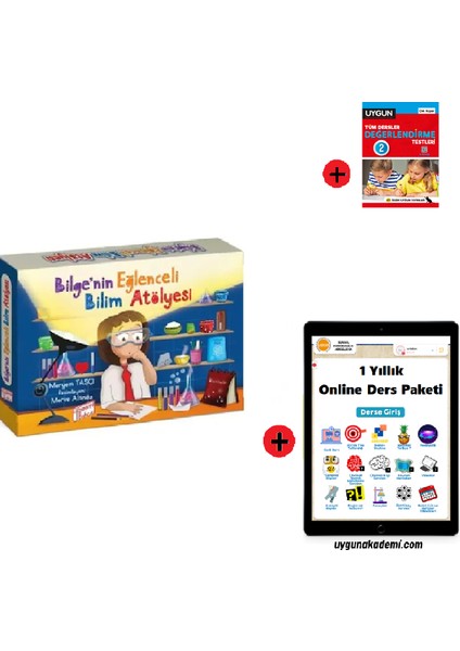 2. Sınıf Hikaye Kitabı Seti Gizemli Bahçe Yayınları Bilge'nin Eğlenceli Bilim Atölyesi Yeni + Sadık Uygun Yayınları 2. Sınıf Tüm Dersler Test Kitabı Yeni + 1 Yıllık Online Ders Paketi Yeni