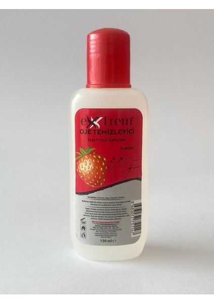 Aseton Çilek Kokulu 130 ml