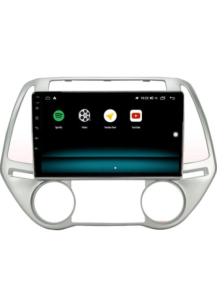 Hyundai I20 Android 10 Multimedya Carplay 2gb Ram + 32GB HDD Navigasyon Ekran