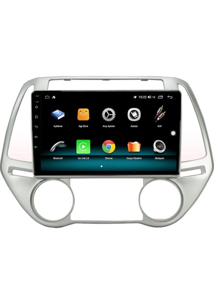 Hyundai I20 Android 10 Multimedya Carplay 2gb Ram + 32GB HDD Navigasyon Ekran