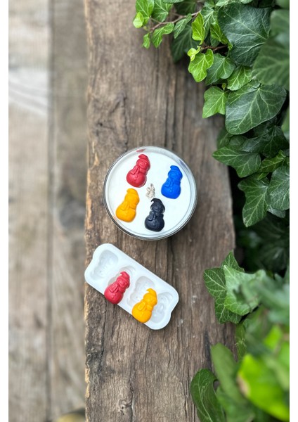 3D Kardan Adam Mini Dörtlü Mum Kalıbı ( Silikon ) fiyatları
