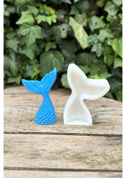 Küçük Deniz Kızı Kuyruğu Silikon Mum Kalıbı – Kokusuz, Dayanıklı Beyaz, 7,5 gr - 5,7x7,8x0,8 cm fiyatları