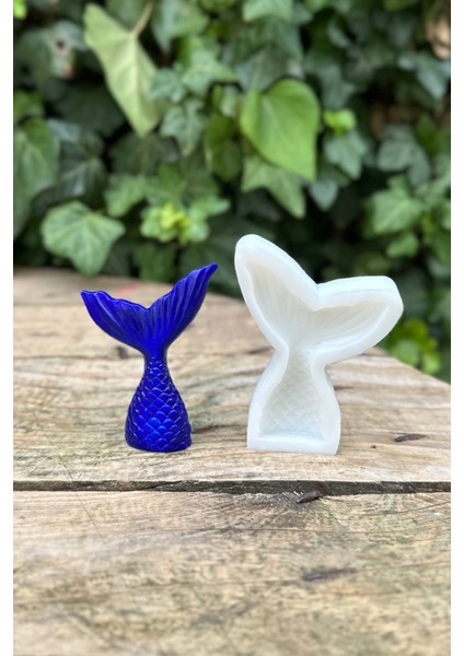 Küçük Deniz Kızı Kuyruğu Silikon Mum Kalıbı – Kokusuz, Dayanıklı Beyaz, 7,5 gr - 5,7x7,8x0,8 cm fırsatları