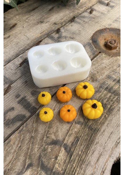 Kabak Mini Altılı Mum Kalıbı ( Silikon )
