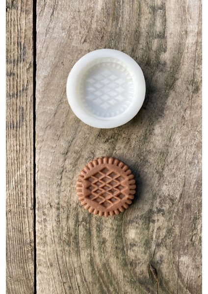 Negro Bisküvi Tekli Mum Kalıbı ( Silikon )