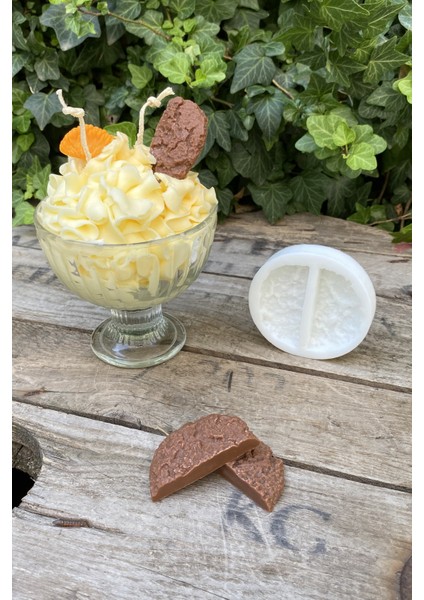 Kurabiye Yarım Ikili Mum Kalıbı ( Silikon ) fiyatları