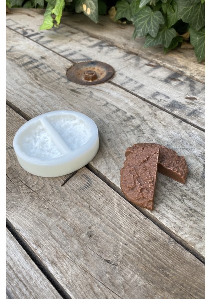 Kurabiye Yarım Ikili Mum Kalıbı ( Silikon ) fırsatları