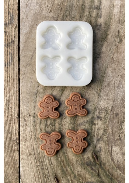 Ginger Bisküvi Mum Kalıbı ( Silikon )