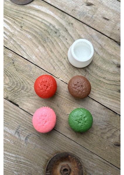 Cupcake Tekli Mum Kalıbı (Silikon)