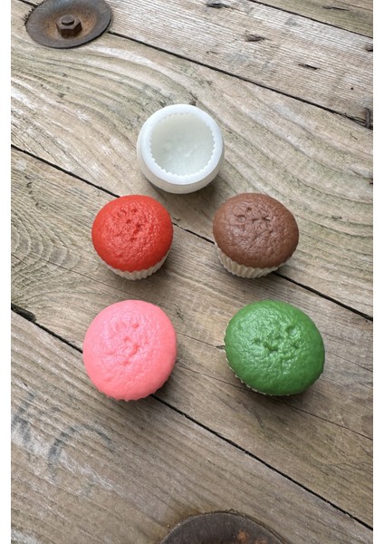 Cupcake Tekli Mum Kalıbı (Silikon)
