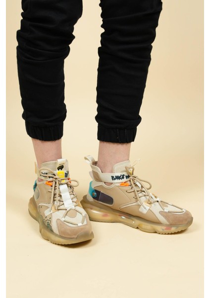 Guja Triko Cilt Garnili Bilekli Erkek Sneakers Bej modelleri