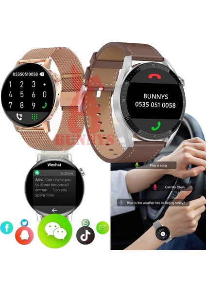 Samsung Uyumlu Akıllı Saat Mini Kadınlar Için Konuşma Özellikli Mini Smart Wtch