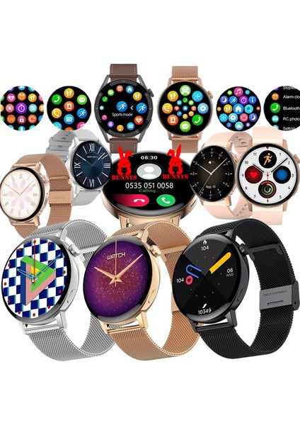 Samsung Uyumlu Akıllı Saat Mini Kadınlar Için Konuşma Özellikli Mini Smart Wtch
