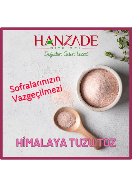 Pembe Himalaya Tuzu Toz 1 kg x 3 Adet