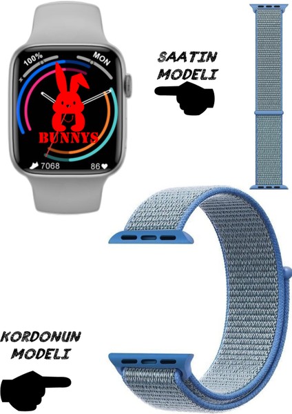 Akıllı Saat Nfc Özellikli Watch 8 Pro Bt Konuşma Özellikli Akıllı Saat Hasır Kordon