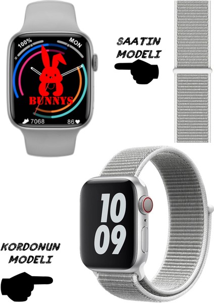 Akıllı Saat Nfc Özellikli Watch 8 Pro Bt Konuşma Özellikli Akıllı Saat Hasır Kordon