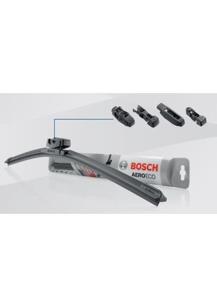 Silecek Süpürgesi Aeroeco Muz Tipi 530MM Universal 4 Aparatli AE530