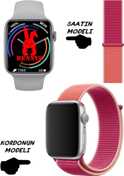 Akıllı Saat Nfc Özellikli Watch 8 Pro Bt Konuşma Özellikli Akıllı Saat Hasır Kordon