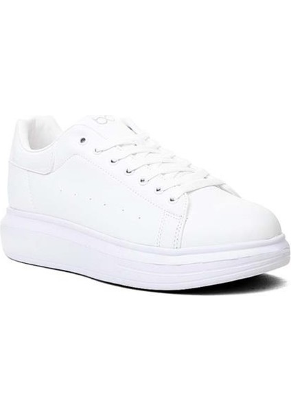 Beyaz Yüksek Taban Comfort Erkek Ayakkabı