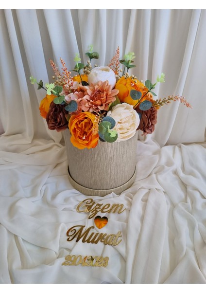 Turuncu Şakayık Kız Isteme Çiçeği/kız Isteme Çiçeği/yapay Söz Çiçeği