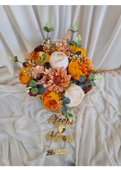 Turuncu Şakayık Kız Isteme Çiçeği/kız Isteme Çiçeği/yapay Söz Çiçeği fiyatları