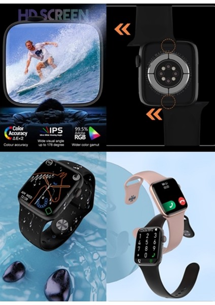 Rabbit Store Apple Iphone Uyumlu Akıllı Saat Nfc Özellikli Bt Konuşma Özellikli Watch 8 Akıllı Saat Deri Krdn