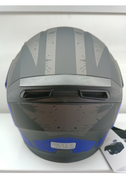 Jekai Jk-21 902 Model Güneş Vizörlü Çenededen Açılır Kask - Siyah-Mavi modelleri