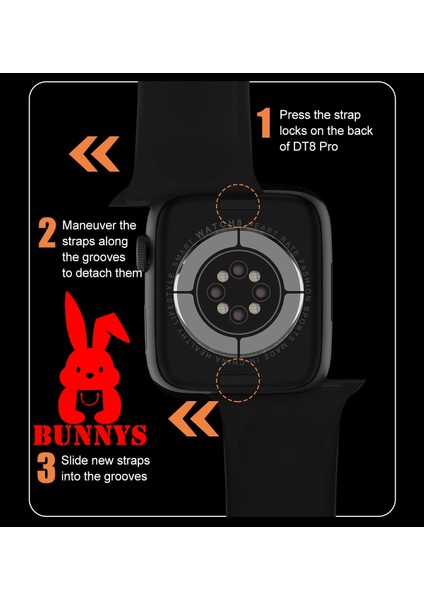 Samsung Uyumlu Akıllı Saat Watch 8 Pro 45MM Nfc Özellikli Bt Çağrı Destekli fiyatları