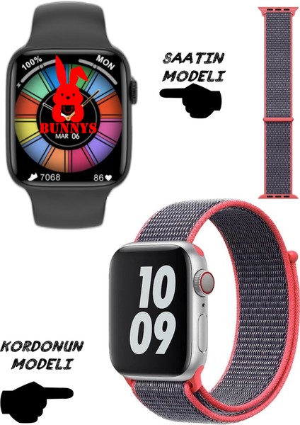 Xiaomi Uyumlu Akıllı Saat Nfc Özellikli Watch 8 Pro Bt Konuşma Özellikli Akıllı Saat Hasır Kordon