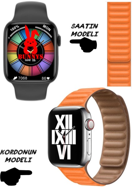 Akıllı Saat Nfc Özellikli Bt Konuşma Özellikli Watch 8 Akıllı Saat Deri Krdn