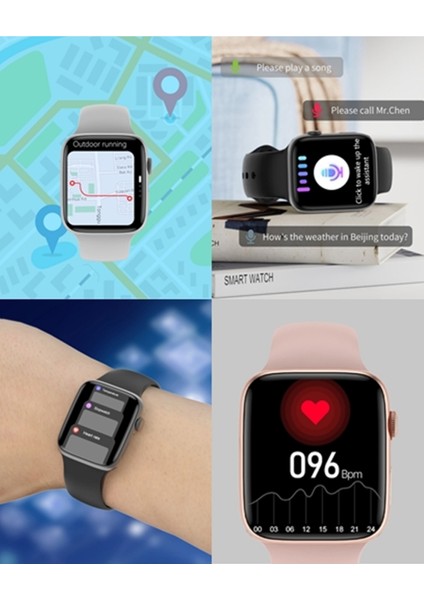 Akıllı Saat Nfc Özellikli Bt Konuşma Özellikli Watch 8 Akıllı Saat Deri Krdn