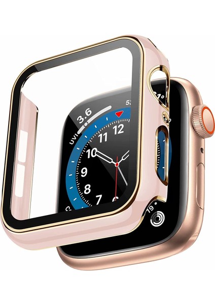 Apple Watch 8 7 45MM Watch Ekran Koruyucu Kırılmaz Cam ve Tam Kaplayan Watch Kasa Koruyucu Kılıf Parlak Renkli Yeni Kılıf Tam Kaplayan Kılıf Apple Watch 8 7 45MM ile Uyumludur