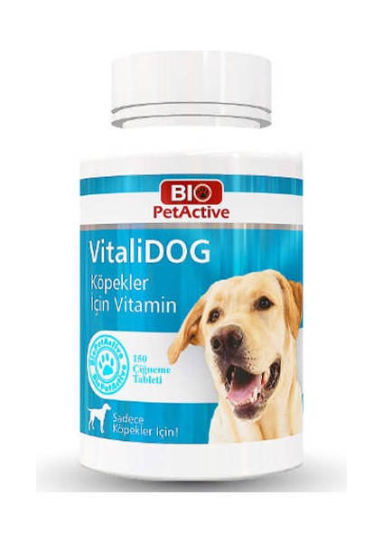 PetActive Vitalidog Köpekler İçin Multivitamin Tableti 150 Adet 75 gr