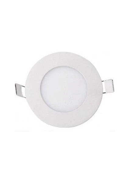 3W Slim Kasa LED Panel Armatür Beyaz Işık FL-2038-B