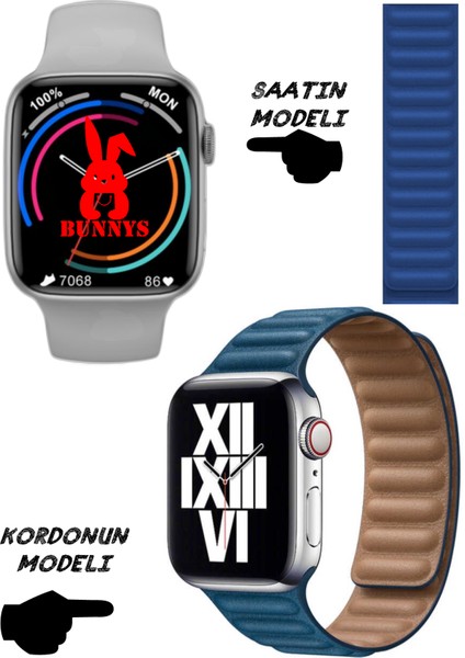 Huaweı Uyumlu Akıllı Saat Nfc Özellikli Bt Konuşma Özellikli Watch 8 Akıllı Saat Deri Krdn