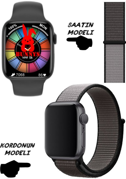 Akıllı Saat Apple Iphone Uyumlu Nfc Özellikli Watch 8 Pro Bt Konuşma Özellikli Akıllı Saat Hasır Kordon