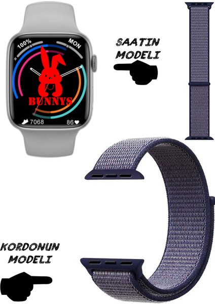 Akıllı Saat Samsung Uyumlu Nfc Özellikli Watch 8 Pro Bt Konuşma Özellikli Akıllı Saat Hasır Kordon