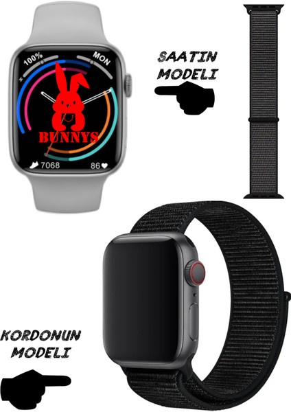 Akıllı Saat Apple Iphone Uyumlu Nfc Özellikli Watch 8 Pro Bt Konuşma Özellikli Akıllı Saat Hasır Kordon