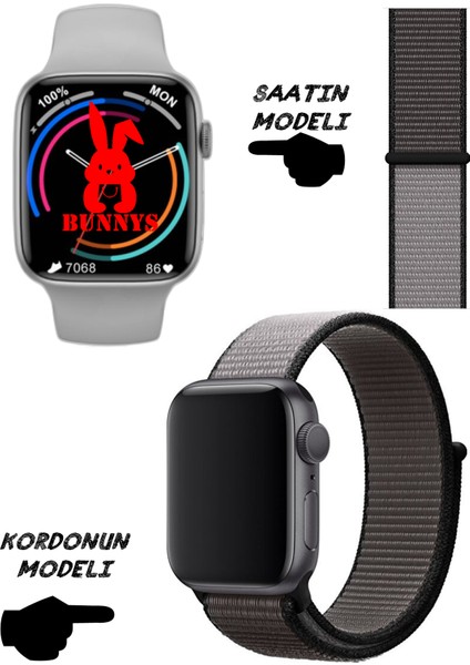 Akıllı Saat Samsung Uyumlu Nfc Özellikli Watch 8 Pro Bt Konuşma Özellikli Akıllı Saat Hasır Kordon