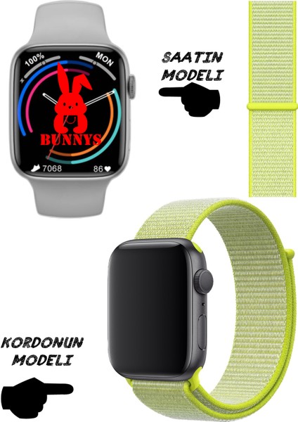 Akıllı Saat Apple Iphone Uyumlu Nfc Özellikli Watch 8 Pro Bt Konuşma Özellikli Akıllı Saat Hasır Kordon