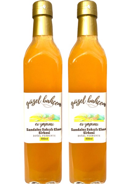 Sandaloz Sakızlı Elma Sirkesi 500 ml 2'li Paket