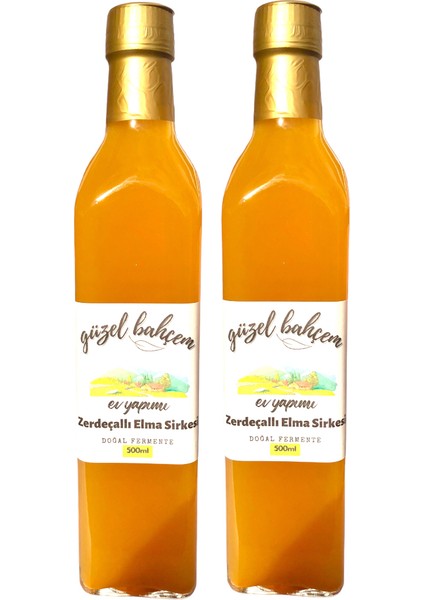 Zerdeçallı Elma Sirkesi 500 ml 2'li Paket