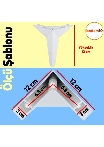Kale Lüks Mobilya Kanepe Sehpa Tv Ünitesi Koltuk Ayağı 12 Cm Beyaz Baza Ayakları modelleri