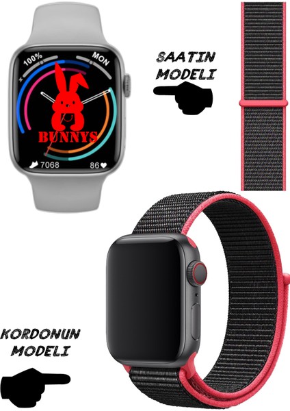 Huaweı Uyumlu Akıllı Saat Nfc Özellikli Watch 8 Pro Bt Konuşma Özellikli Akıllı Saat Hasır Kordon