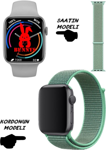 Huaweı Uyumlu Akıllı Saat Nfc Özellikli Watch 8 Pro Bt Konuşma Özellikli Akıllı Saat Hasır Kordon
