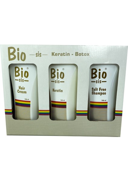 Brezilya Fönü 3'lü Kutulu Set Keratin + Saç Kremi + Tuzsuz Şampuan Düz ve Işıltılı Saçlar Botox