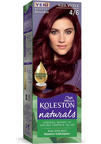 Naturals Saç Boyası Kızıl Viyole 4/6