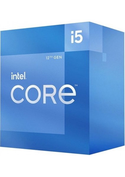 Intel Core I5-12400 6 Core 2.5ghz 18MB 65W LGA1700 12.nesil Box (Grafik Kart Var Fan Var)