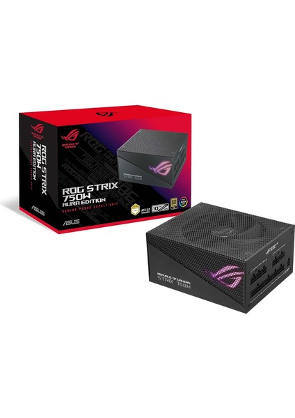 E-Trendy Shop Asus ROG-STRIX-750G Güç Kaynağı Aura 80+ Gold 750W Modüler Atx 3.0 Uyumlu Pcı-E 5.0